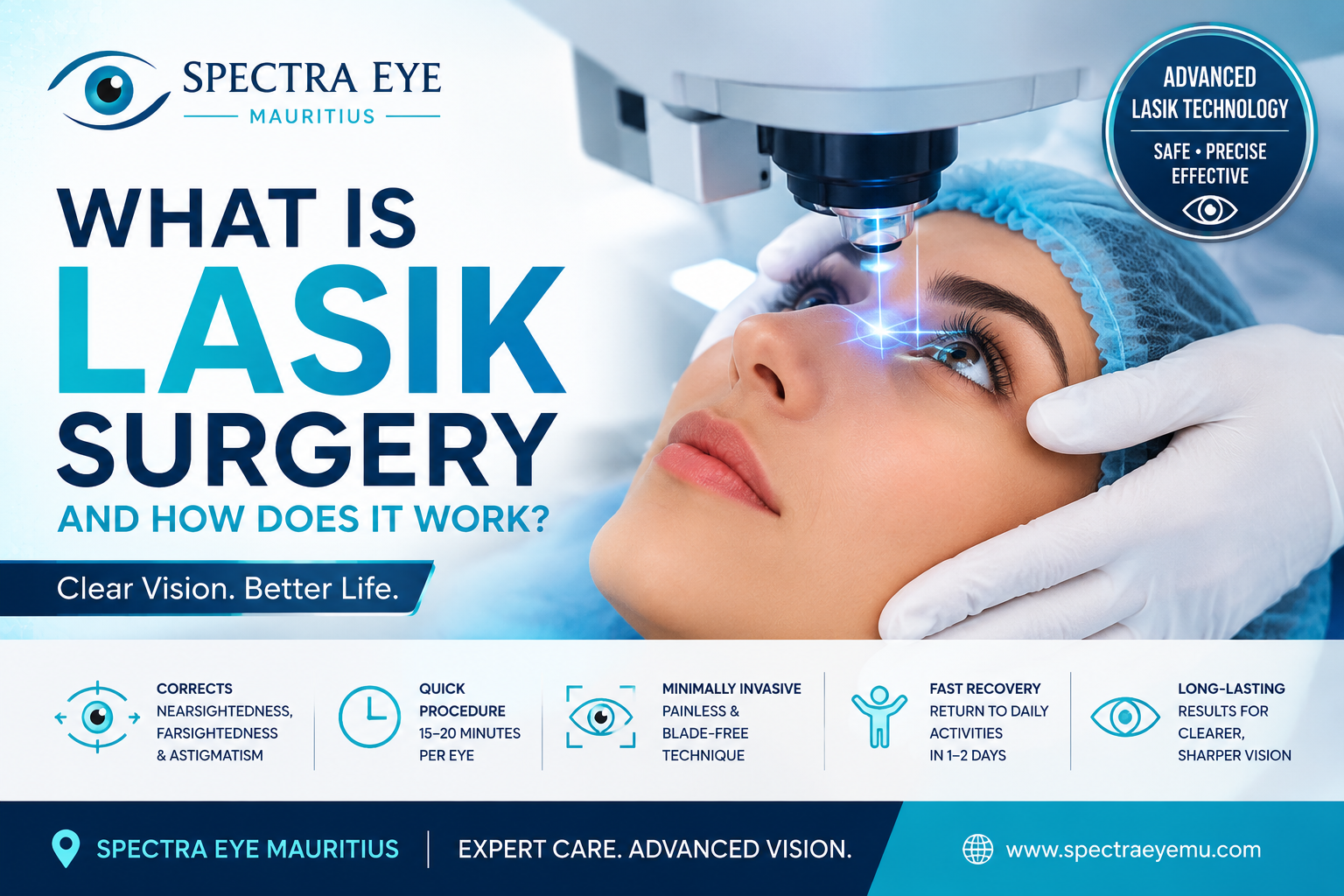 What Is LASIK Surgery and How Does It Work? | Spectra Eye Mauritius